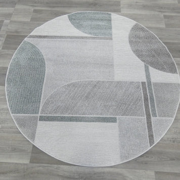 Geometric Design Valentino Round Rug