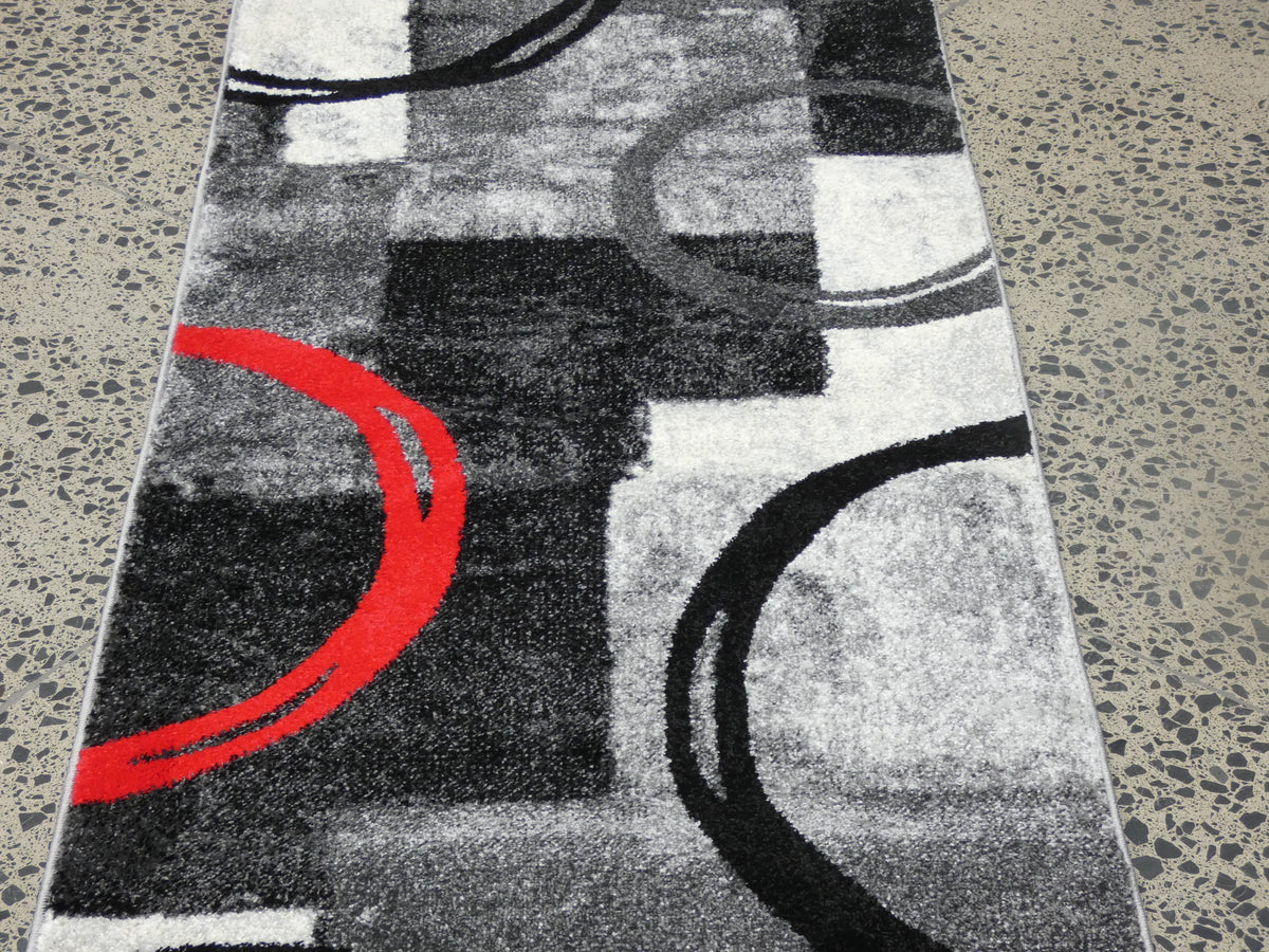 Aroha Geometric Modern Design Turkish Hallway Runner 78cm Wide x Cut To Order