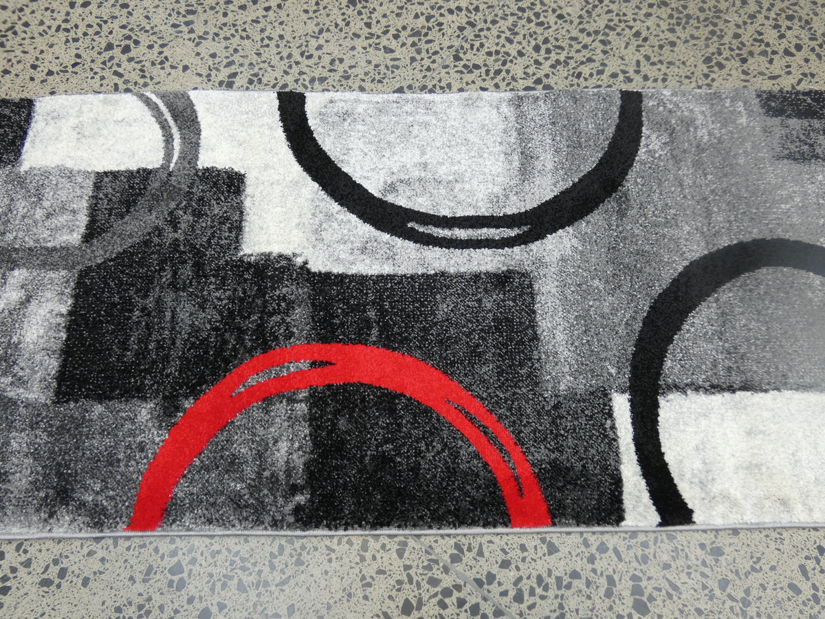 Aroha Geometric Modern Design Turkish Hallway Runner 78cm Wide x Cut To Order