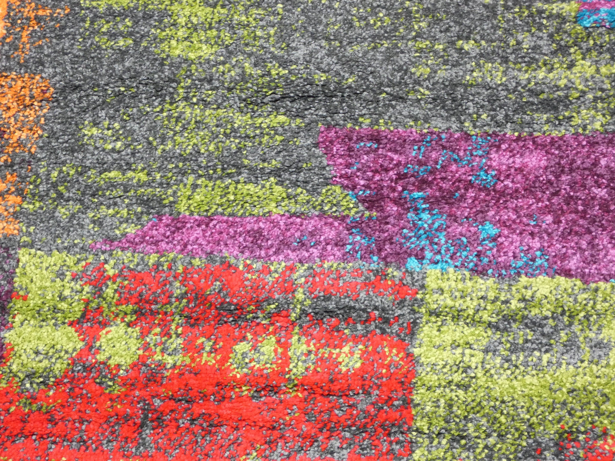 Multi Colour Abstract Modern Design Turkish Aroha Rug
