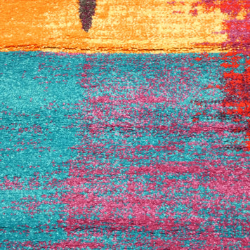 Multi Colour Abstract Modern Design Turkish Aroha Rug