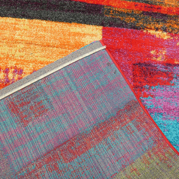 Multi Colour Abstract Modern Design Turkish Aroha Rug