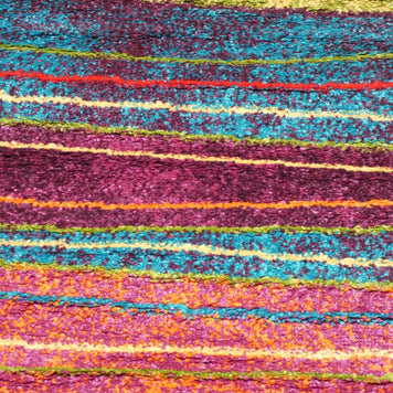 Multi Colour Modern Rainbow Design Turkish Aroha Rug