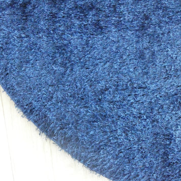 Dream Shaggy Navy Colour Turkish Round Rug