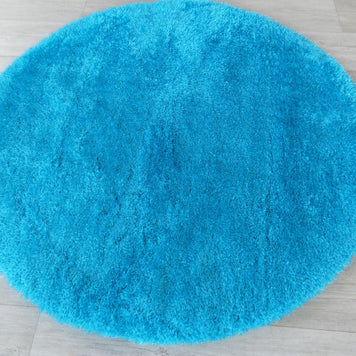 Dream Shaggy Turquoise Colour Turkish Round Rug