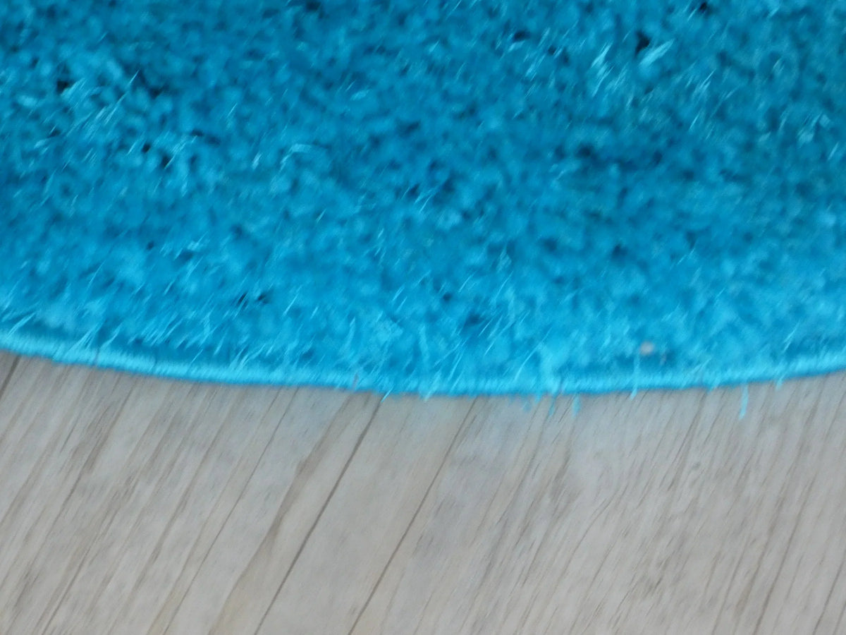 Dream Shaggy Turquoise Colour Turkish Round Rug