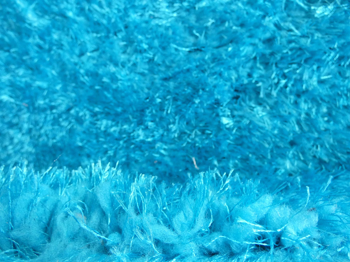 Dream Shaggy Turquoise Colour Turkish Round Rug