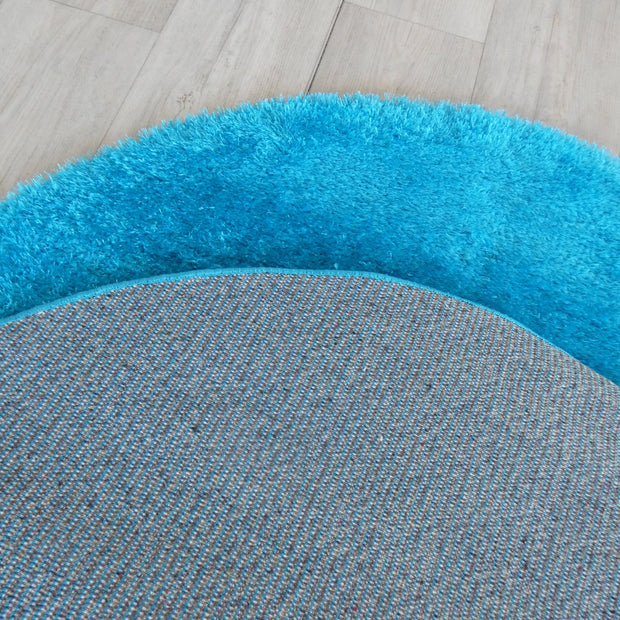 Dream Shaggy Turquoise Colour Turkish Round Rug
