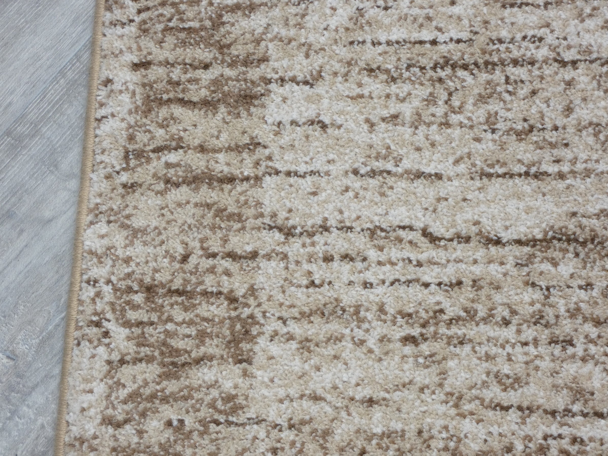 Border Design Hallway Runner Beige Colour Size: 80cm x Cut to Order