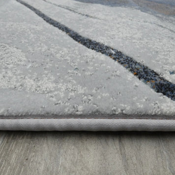 Contemporary Design Oval Argentum Rug