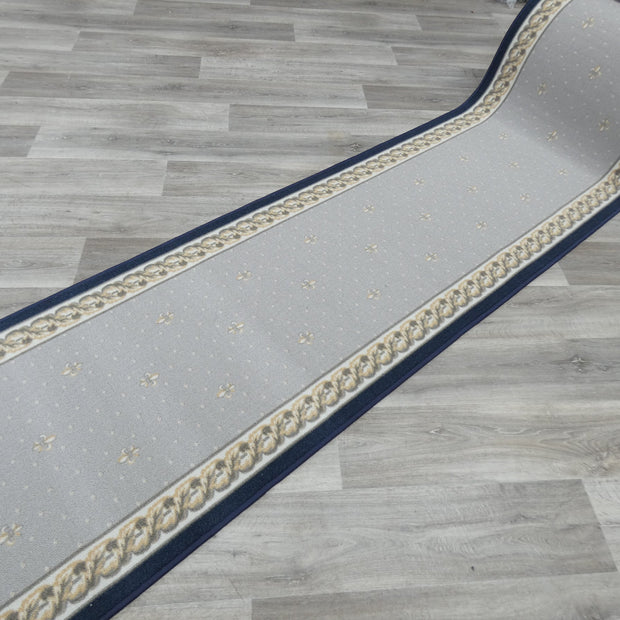 "French Lily" Non Slip Rubber Back Runner 80cm Wide x Cut To Order
