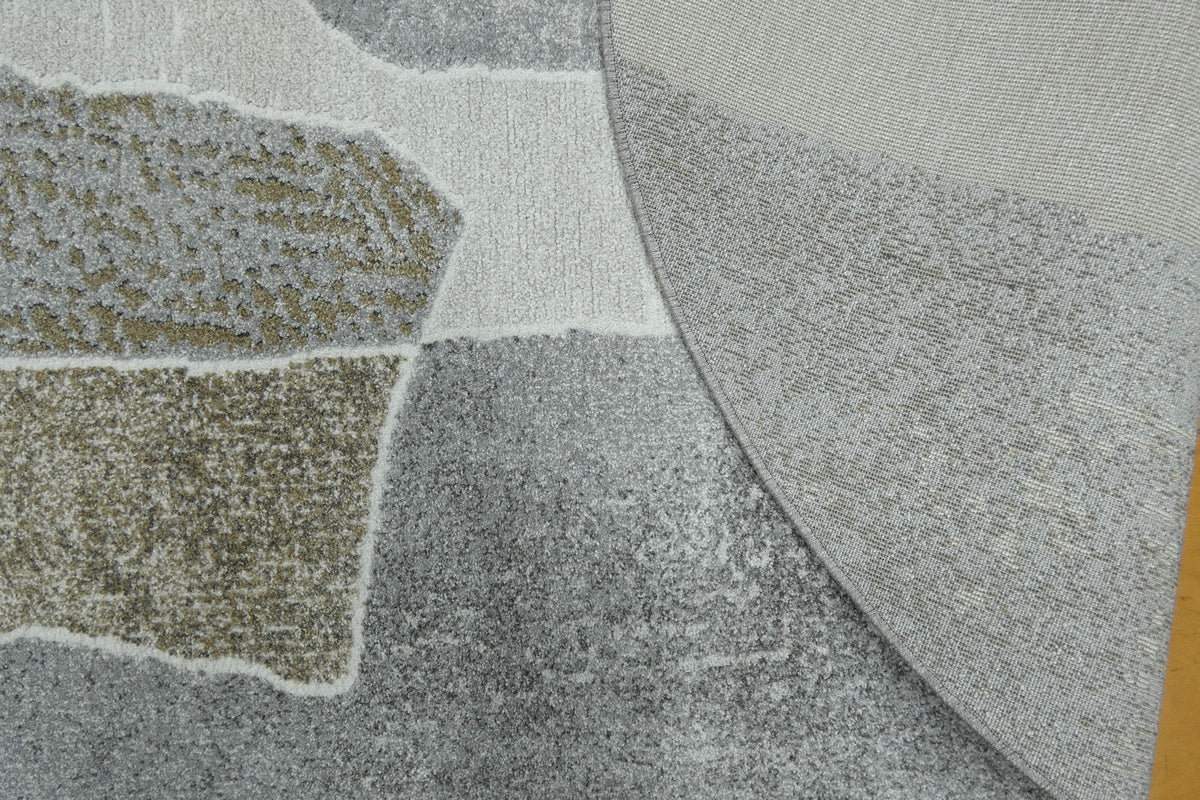 Organic Shapes Abstract Design Rounded Square Valentino Rug (46038-6191) Size: 200 x 200cm