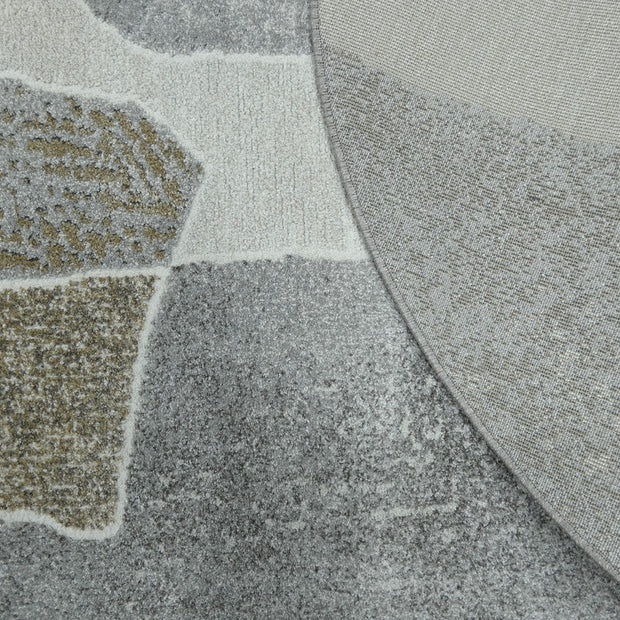 Organic Shapes Abstract Design Rounded Square Valentino Rug (46038-6191) Size: 200 x 200cm