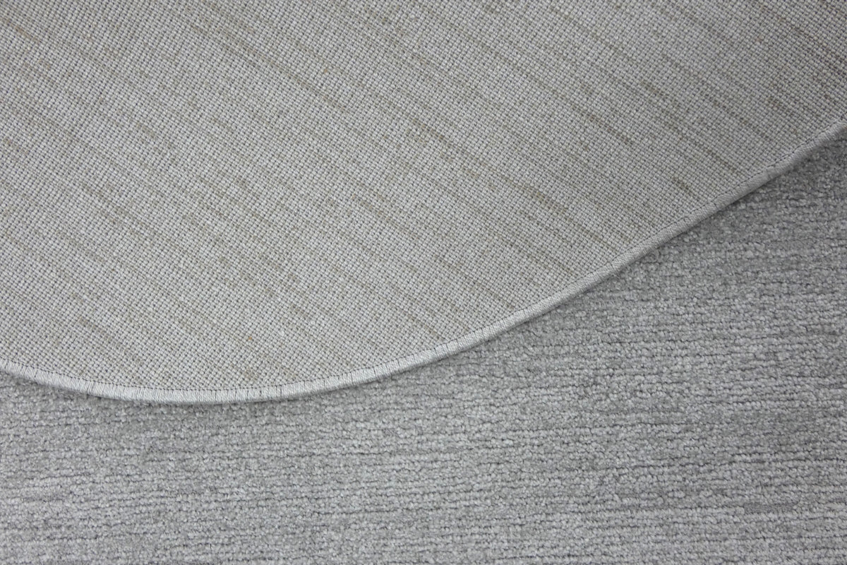 Luxurious Plain Textured Trentino Pebble Shape Rug (41005-2121) Size: 200 x 290cm