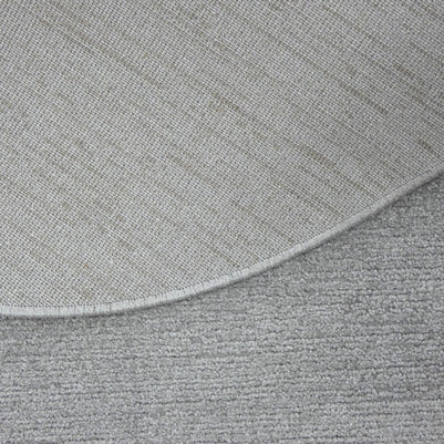 Luxurious Plain Textured Trentino Pebble Shape Rug (41005-2121) Size: 200 x 290cm