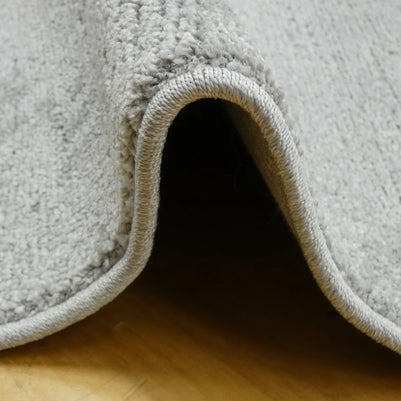 Luxurious Plain Textured Trentino Pebble Shape Rug (41005-2121) Size: 200 x 290cm