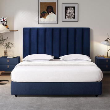 Ponsby Headboard- Navy Blue