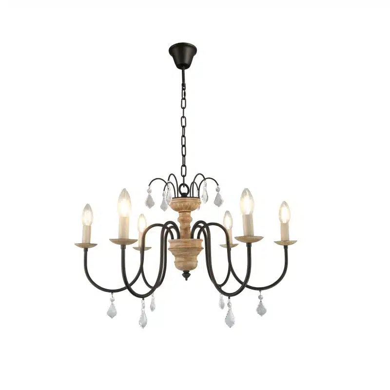 Francais Chandelier – Metallic & Black