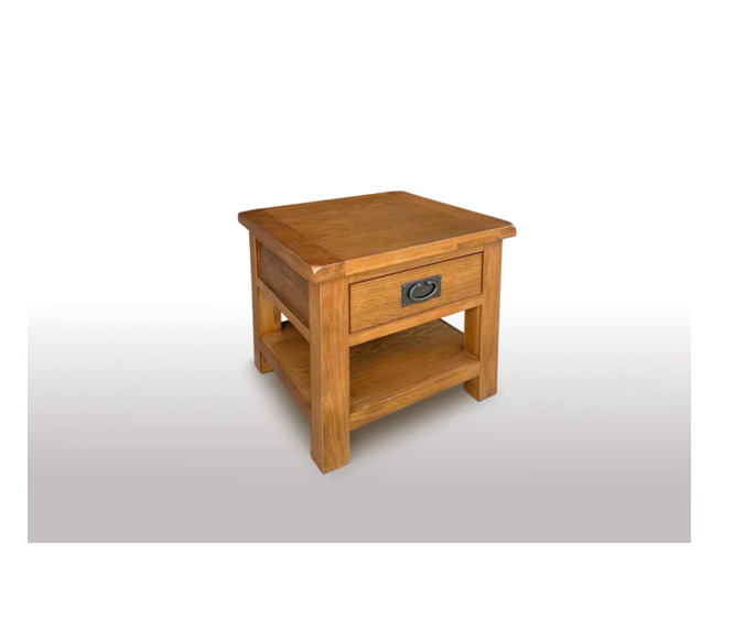 Richmond Oak Lamp Table with Drawer