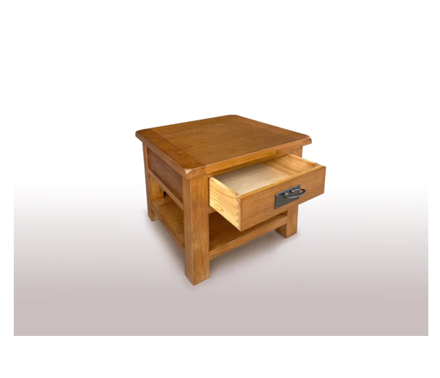 Richmond Oak Lamp Table with Drawer