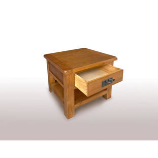 Richmond Oak Lamp Table with Drawer