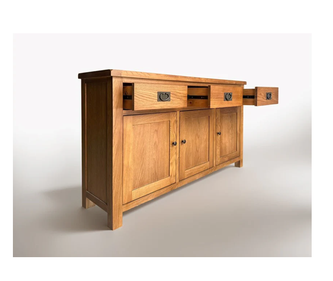 Richmond Oak Buffet Table 3 Door 3 Drawer