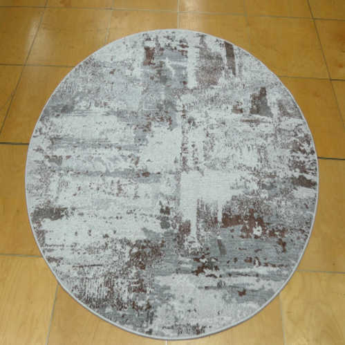 Modern Abstract Design Valentino Round Rug (46024-6111) Size: 160 x 160cm