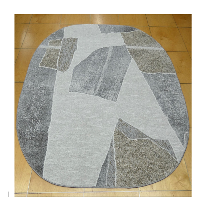 Organic Shapes Abstract Design Rounded Square Valentino Rug (46038-6191) Size: 200 x 200cm
