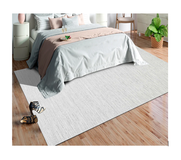 Abrash Design Off White and Light Grey Colour Rug