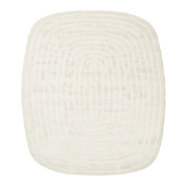 Contemporary Contour Lines Textured Trentino Oval Rug
