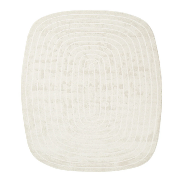 Contemporary Contour Lines Textured Trentino Oval Rug