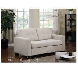 Rose 2 Seat Sofabed - Beige