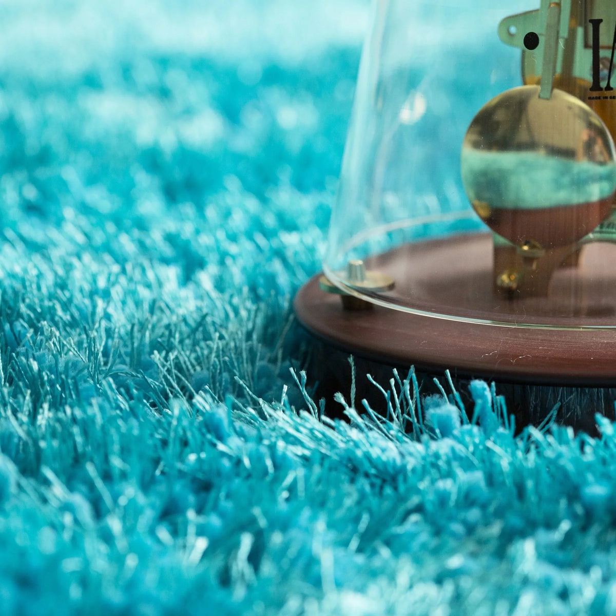 Dream Shaggy Turquoise Colour Turkish Rug Size: 120 x 170cm
