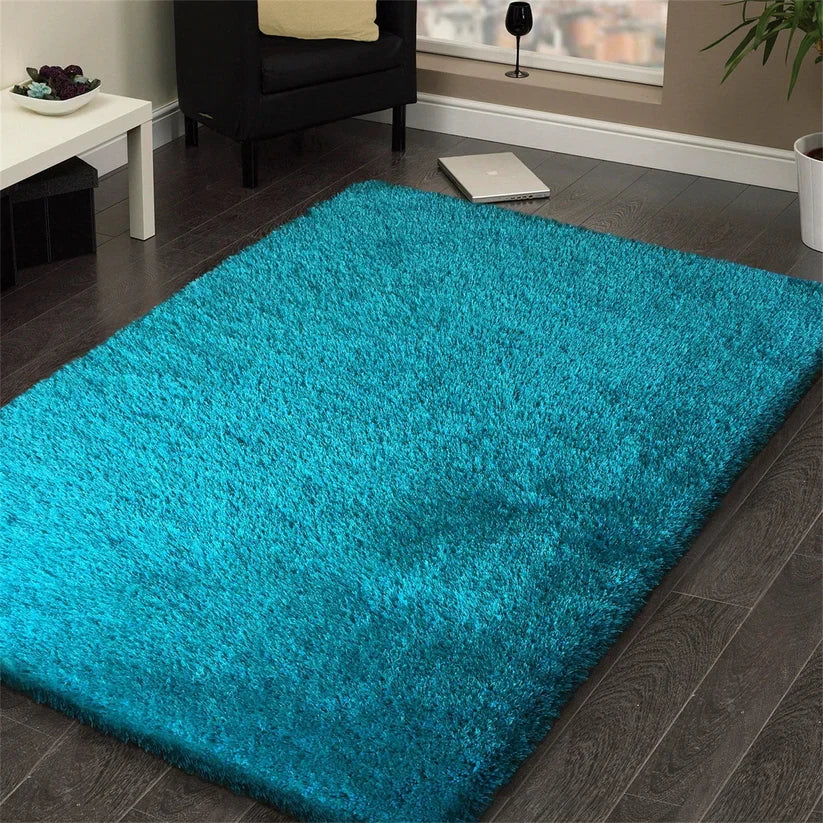 Dream Shaggy Turquoise Colour Turkish Rug Size: 120 x 170cm