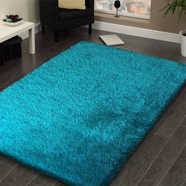 Dream Shaggy Turquoise Colour Turkish Rug Size: 120 x 170cm