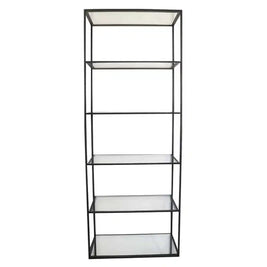 Vigo Metal Bookcase Black