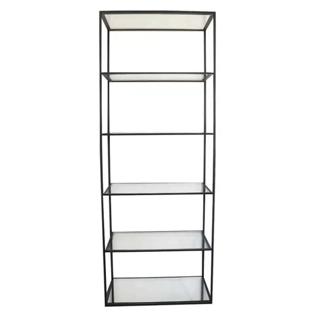 Vigo Metal Bookcase Black