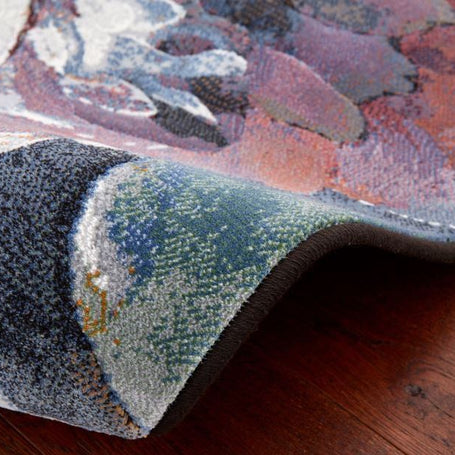 Multicoloured Floral Modern Style Argentum Rug