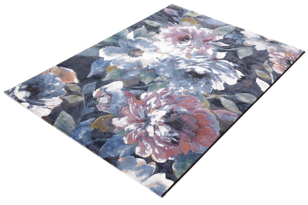 Multicoloured Floral Modern Style Argentum Rug