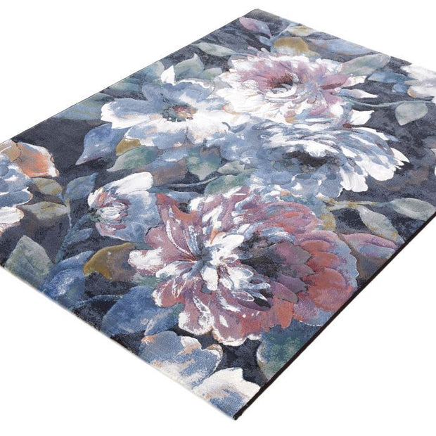 Multicoloured Floral Modern Style Argentum Rug