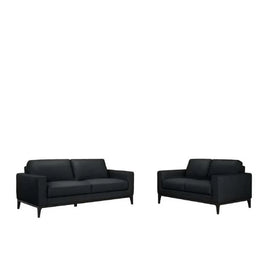 Elise 3 + 2 Seater suite - Full-grain corrected leather