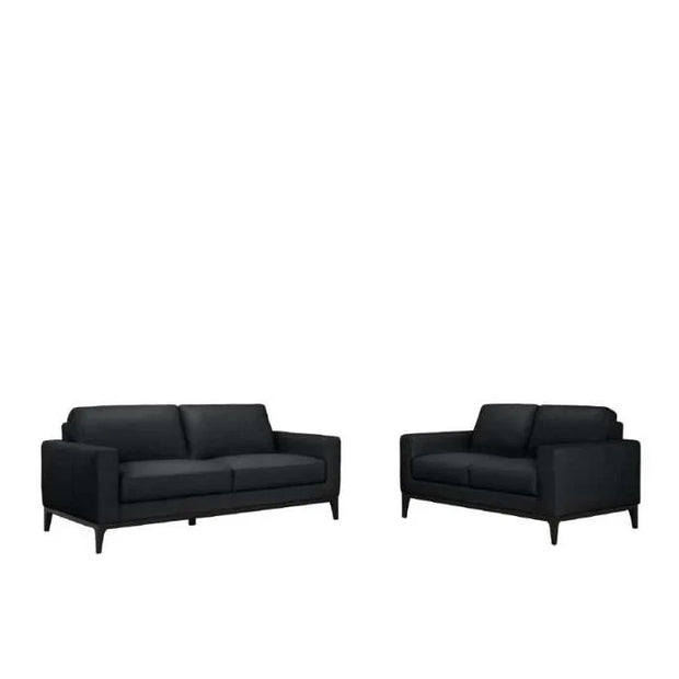 Elise 3 + 2 Seater suite - Full-grain corrected leather