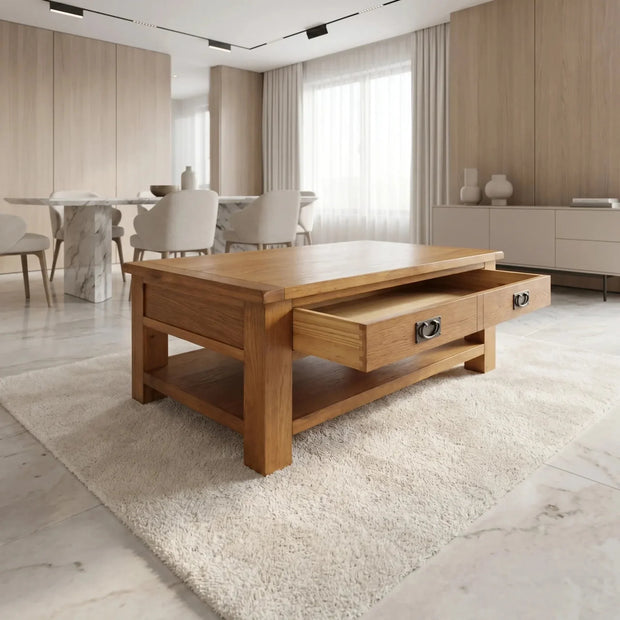 Richmond Oak Coffee Table with Drawer