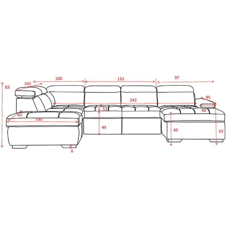 Luminor Lounge Suite Sofabed with ottoman